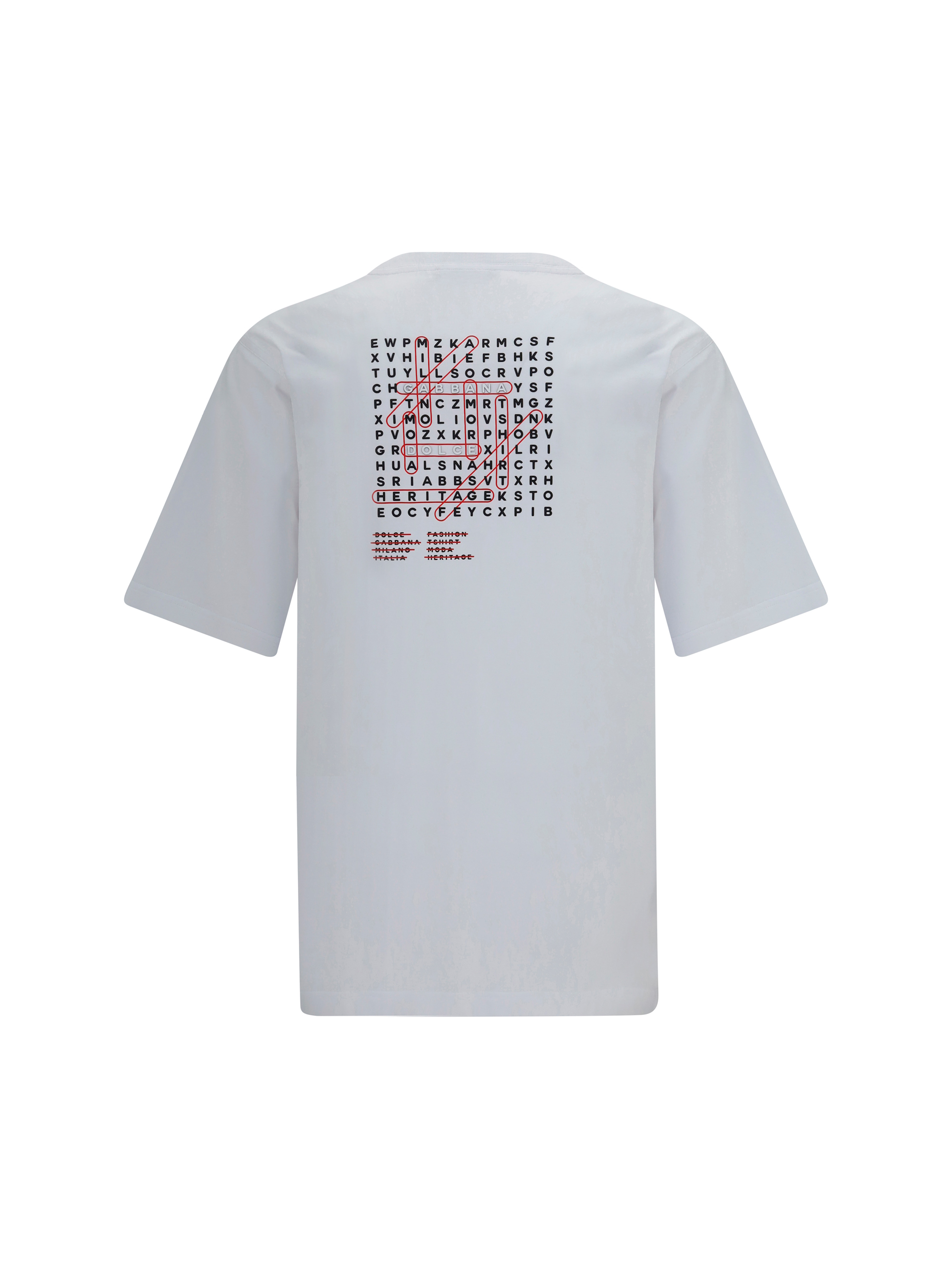 Cotton T-shirt with back print