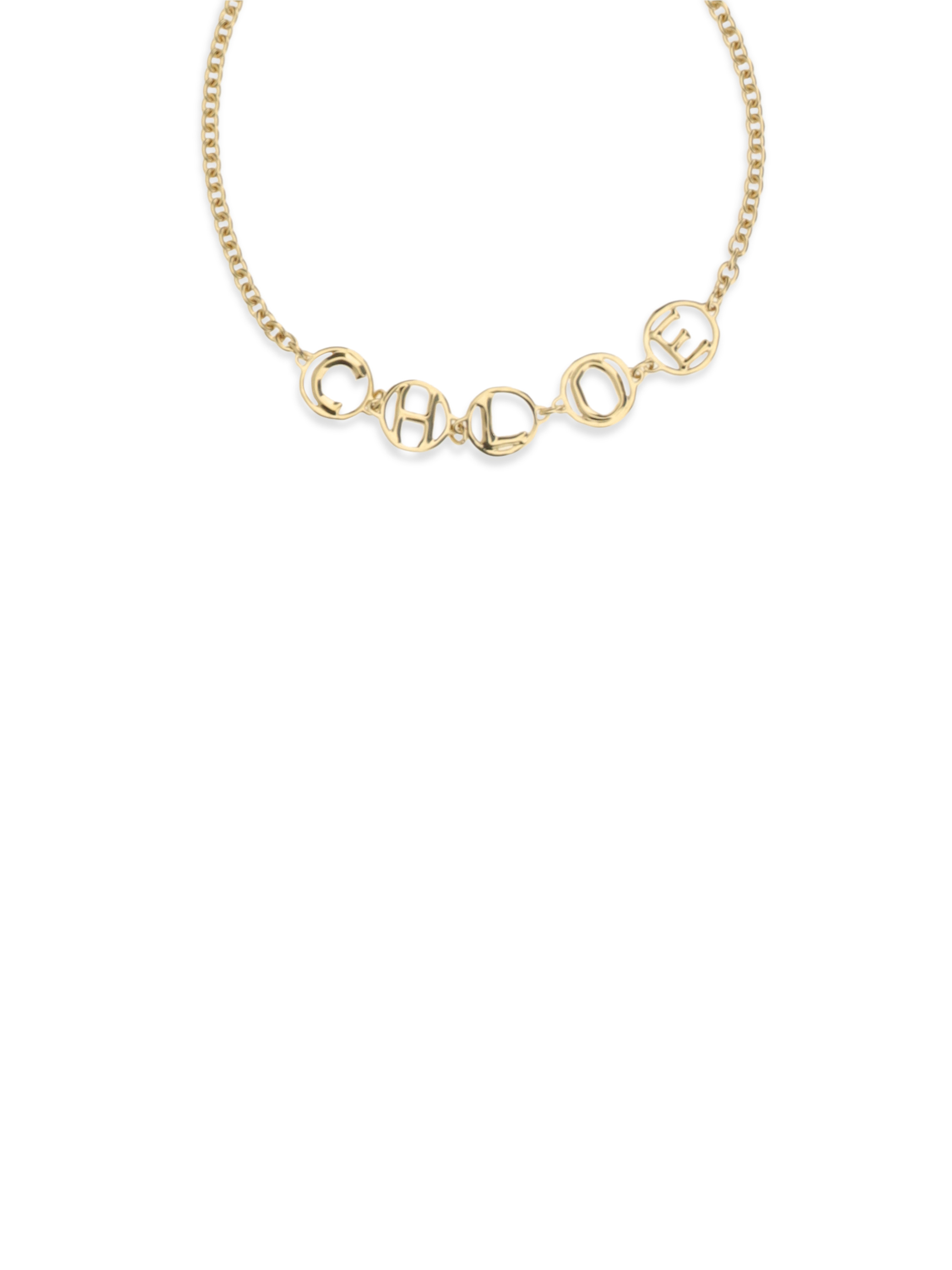 Script choker Necklace