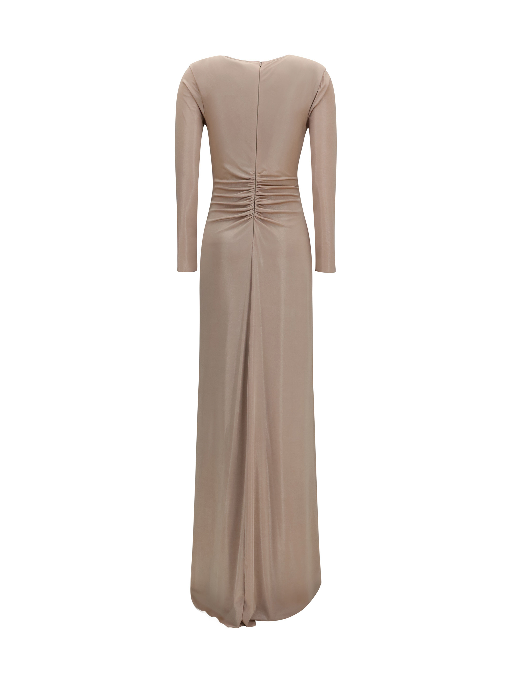 Long chiffon Dress with crystal detail