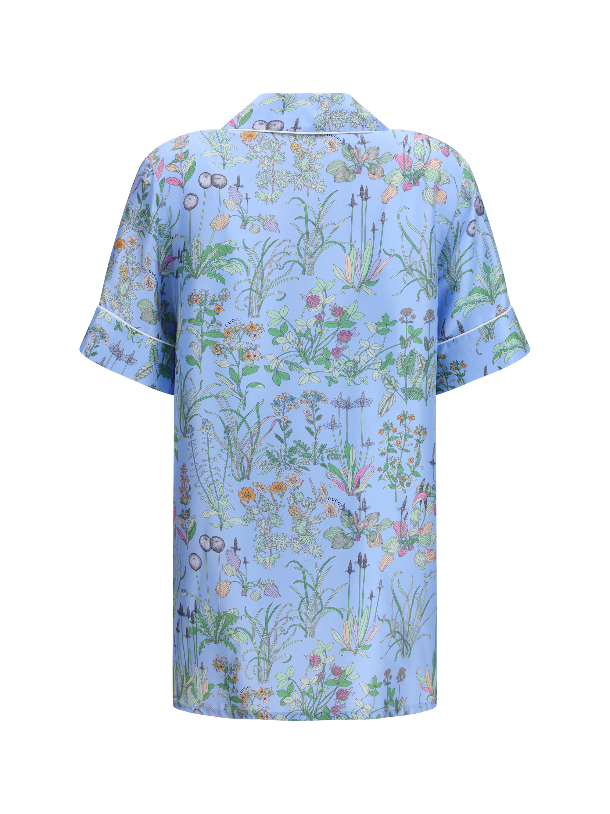 Printed silk twill Shirt