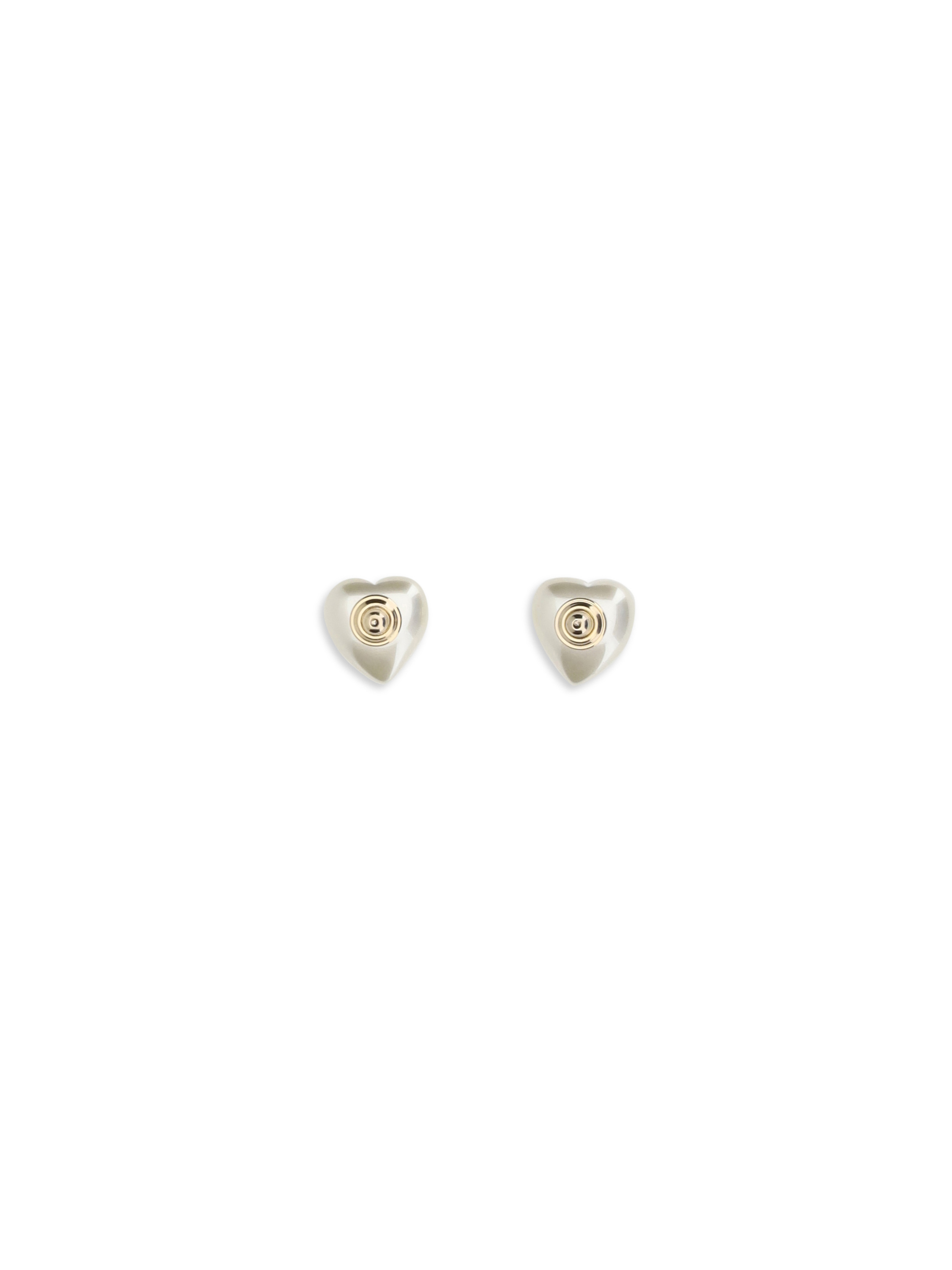 VLogo Signature Earrings in metal and pearls
