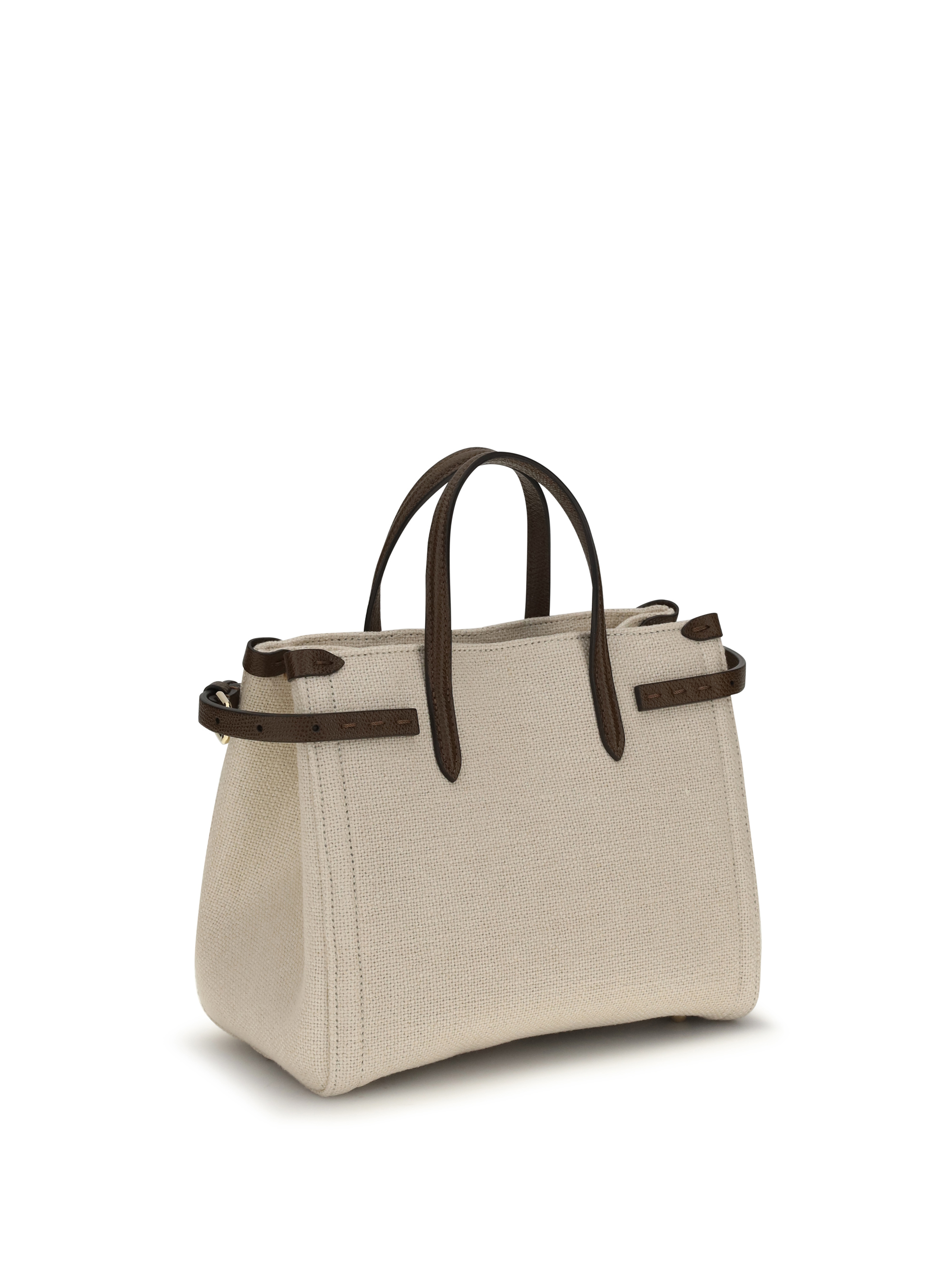 Antibes Mini Handbag in embroidered linen