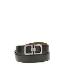 Reversible leather Belt with logo