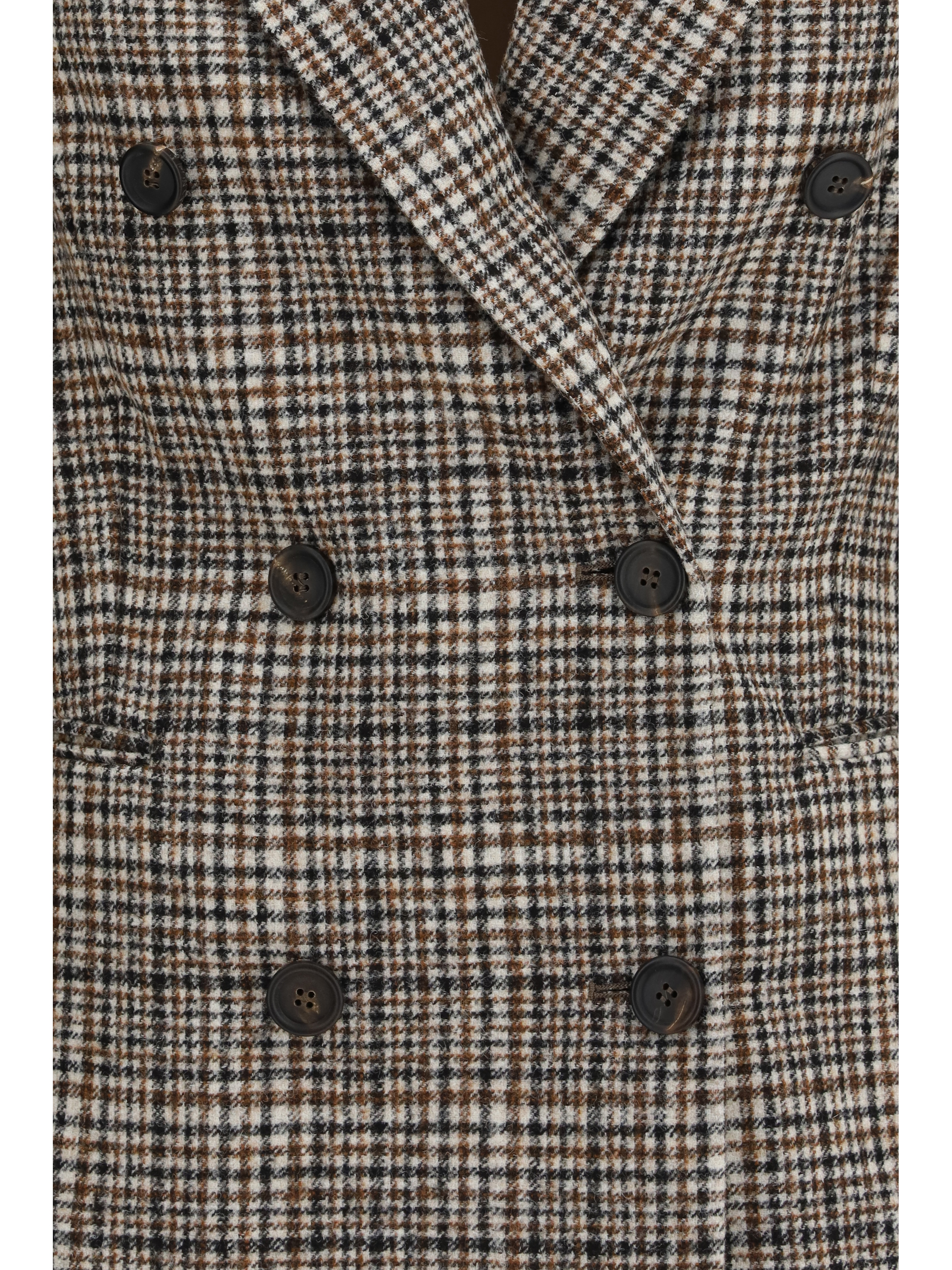 Double-breasted Jacket in alpaca and wool blend