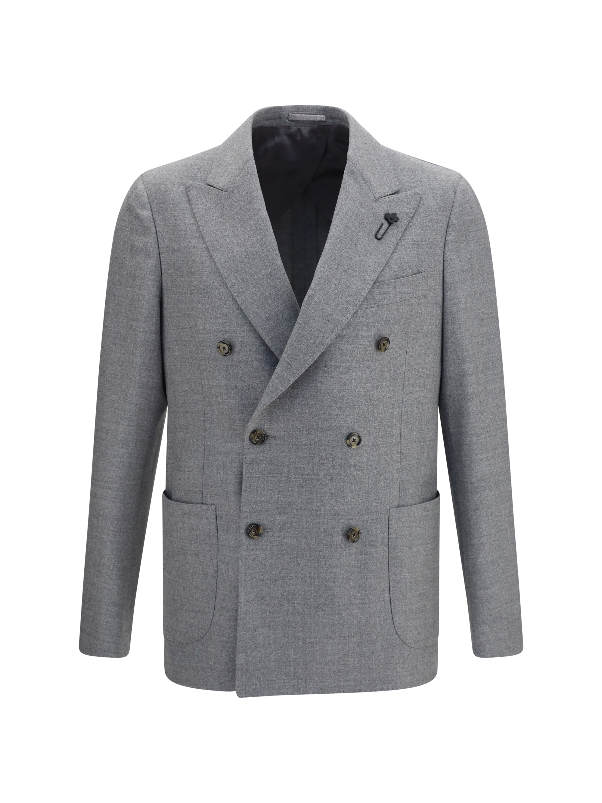 Double-breasted wool-blend Jacket