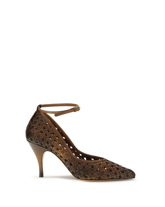 Woven leather Pumps