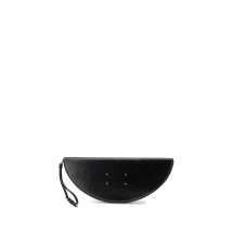 Halfmoon leather Clutch Bag