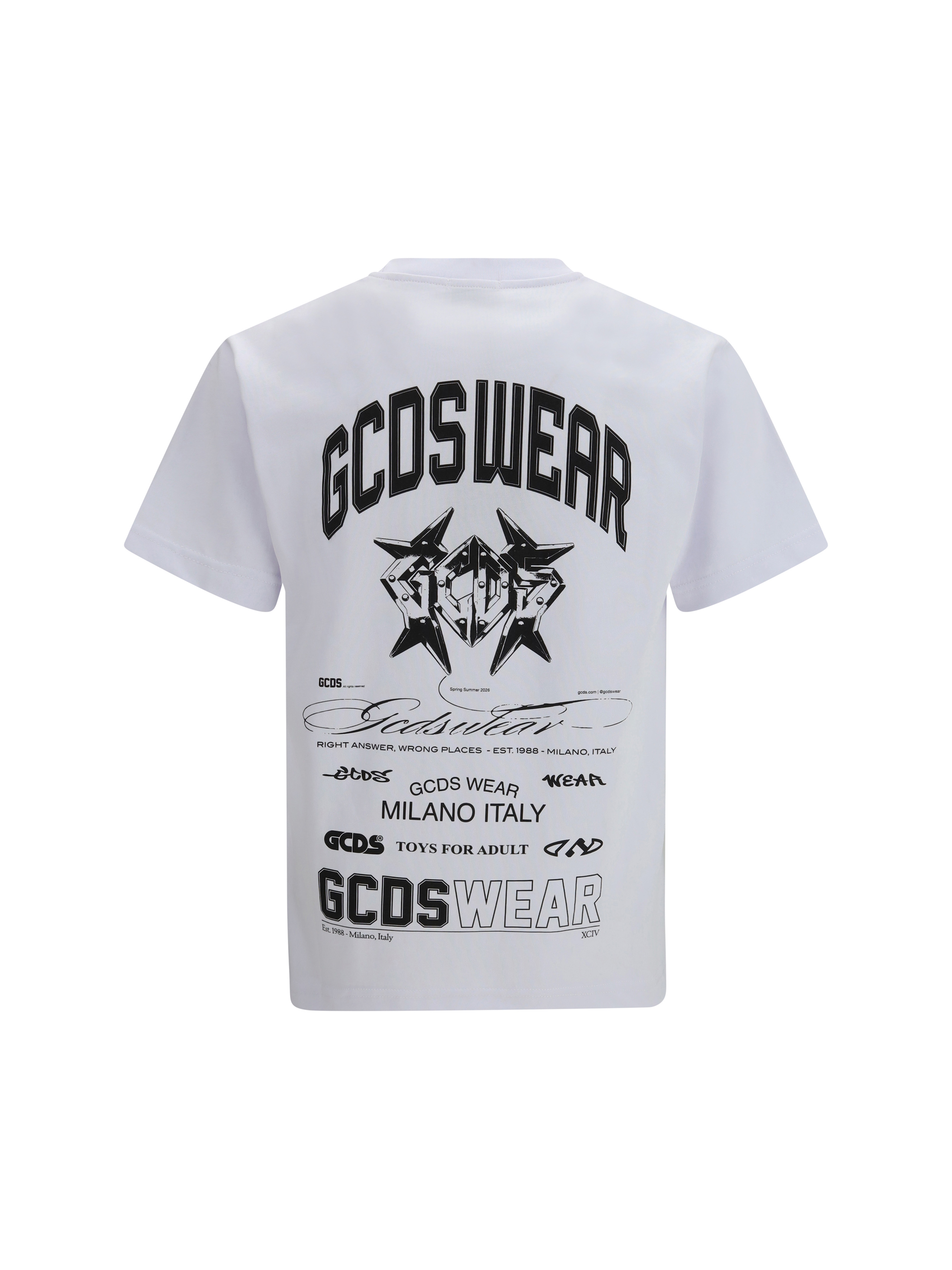 History print cotton T-shirt