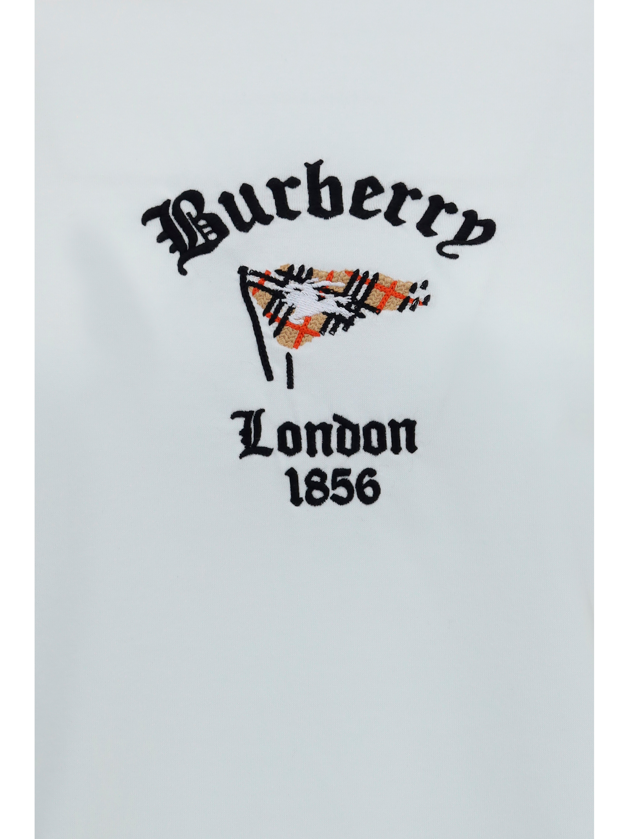 Cotton T-Shirt with Check Flag
