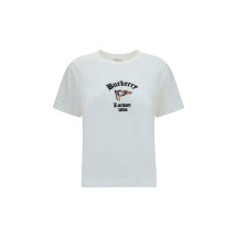 Cotton T-Shirt with Check Flag