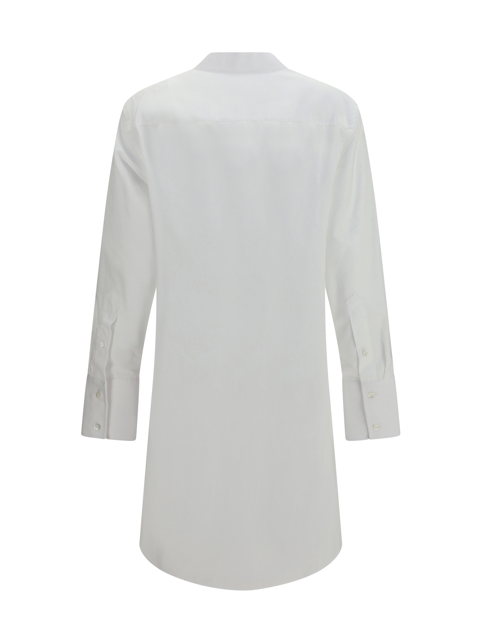 Raw-edge cotton mini Dress