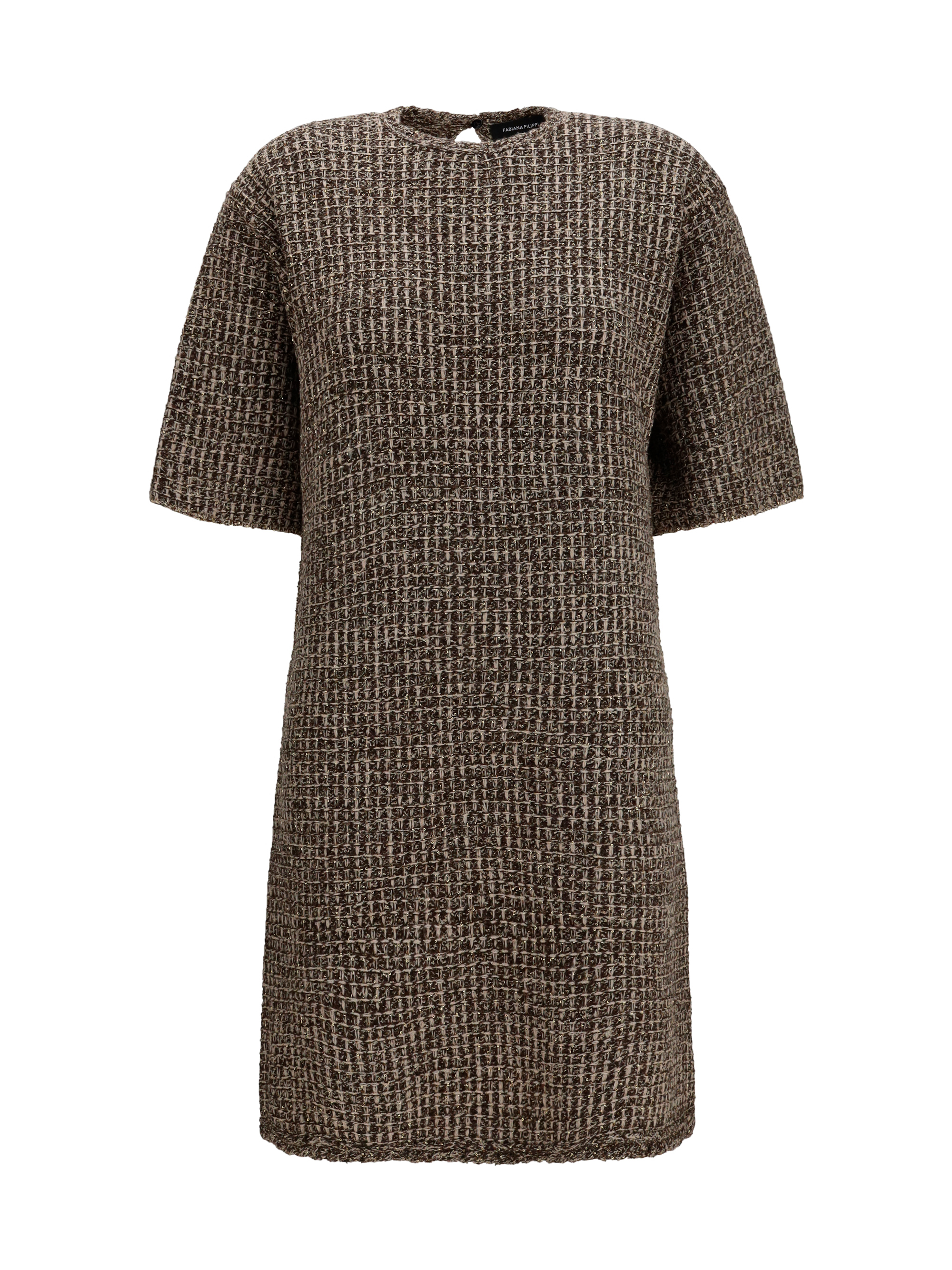 Sequin-effect tweed Dress