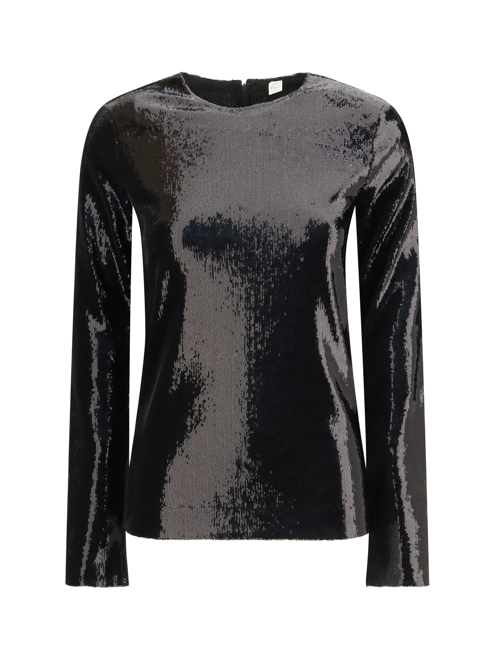 Long-sleeved sequin Top