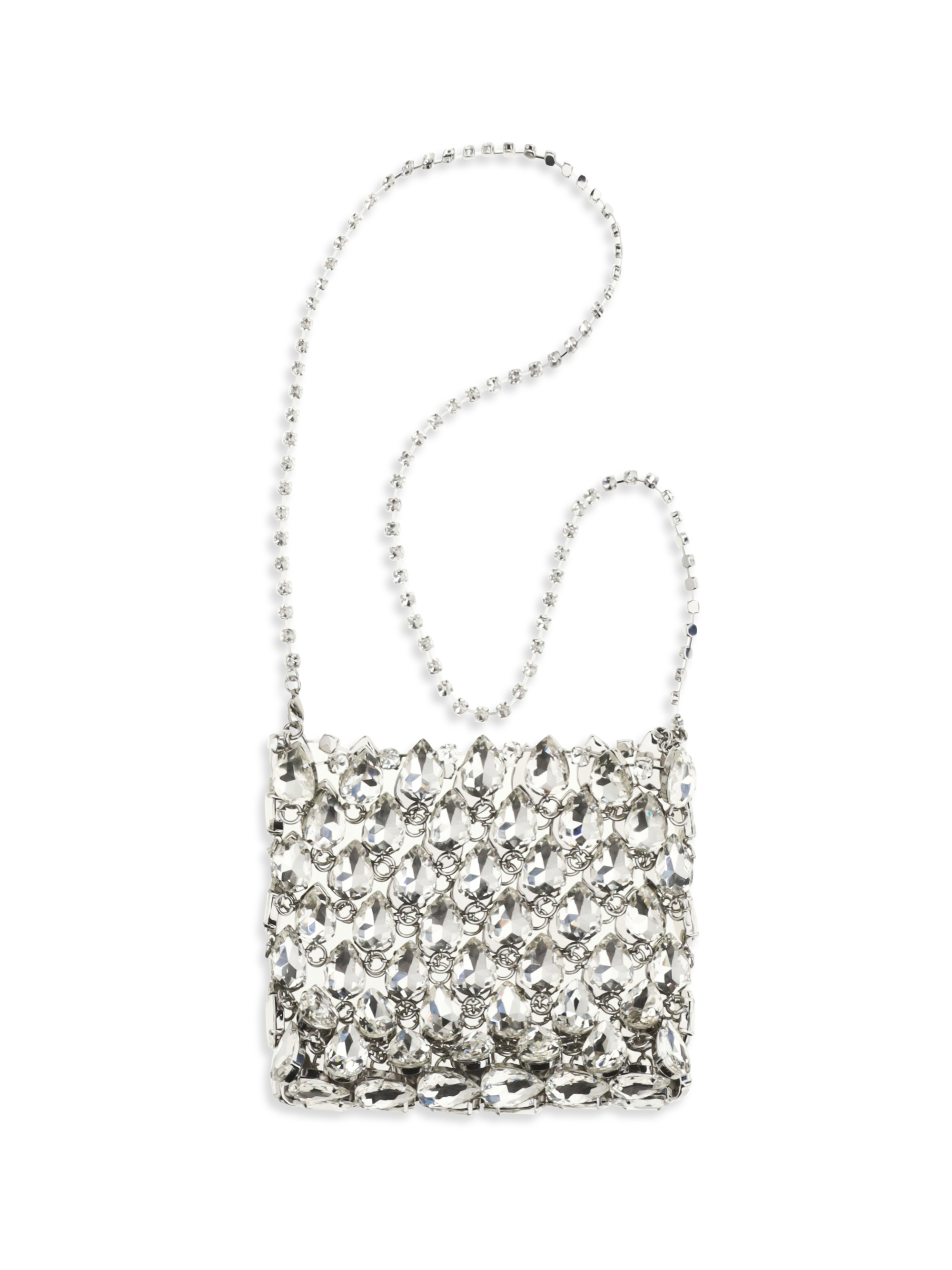 Crystal mesh Pouch