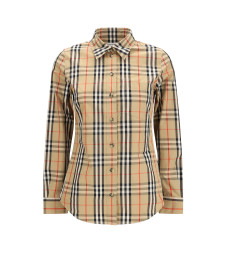 Stretch cotton Check Shirt