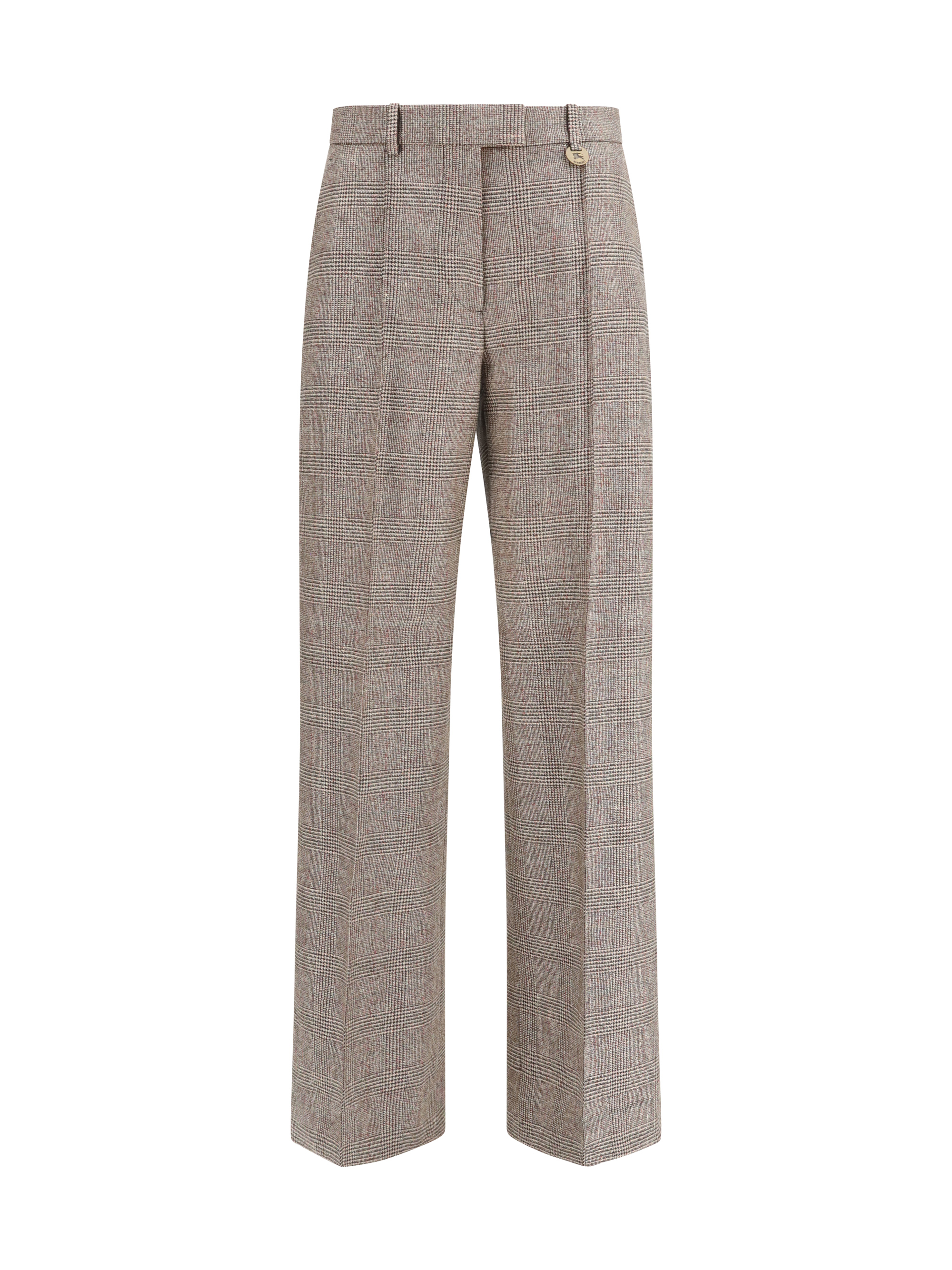 Tailored linen and wool-blend Pants