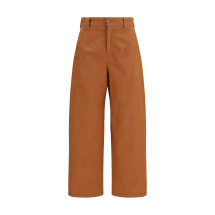 Cotton canvas barrel-leg Pants