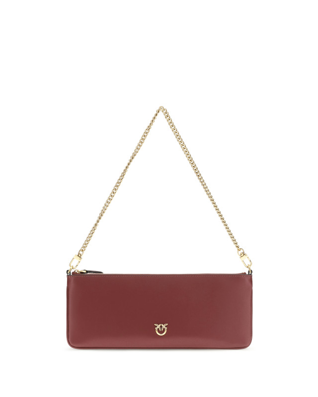 Horizontal Flat leather Shoulder Bag