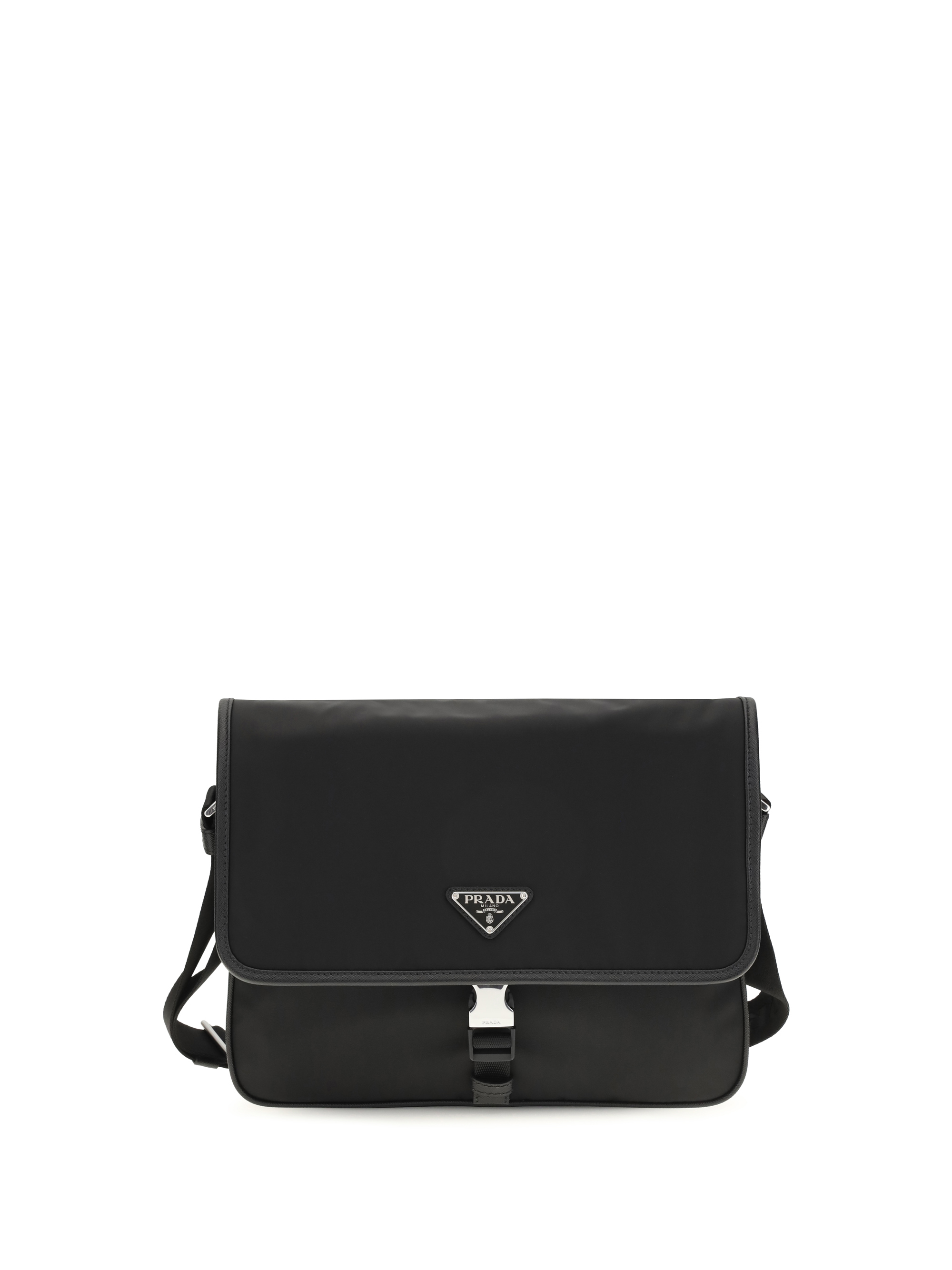 Re-Nylon and Saffiano Shoulder Bag