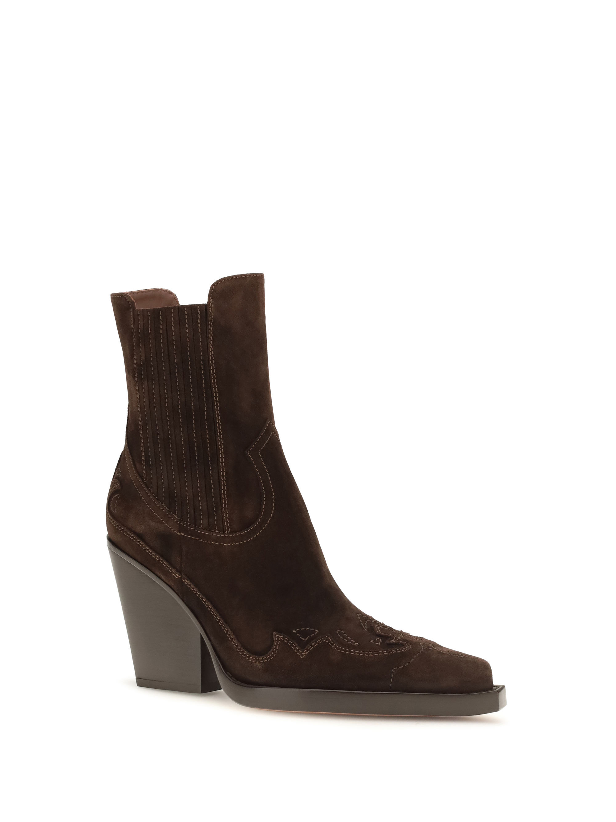 Dallas embroidered Ankle Boots