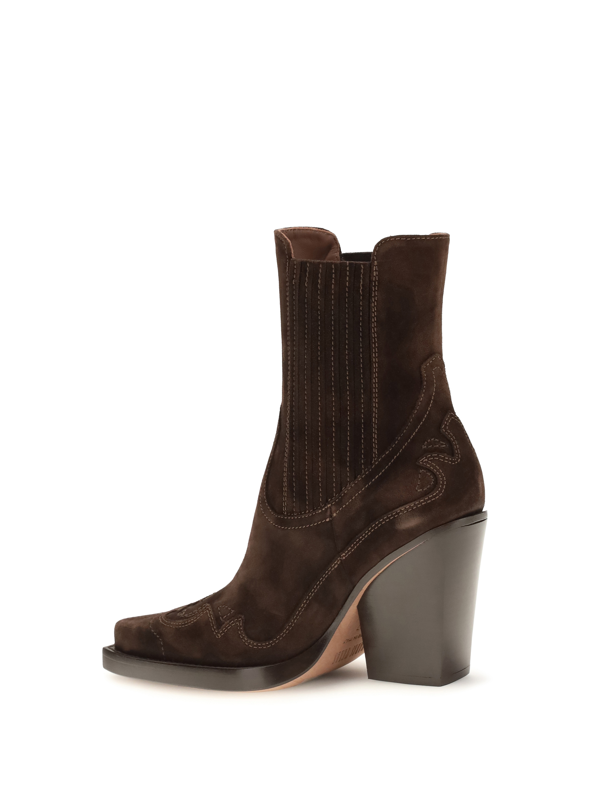 Dallas embroidered Ankle Boots