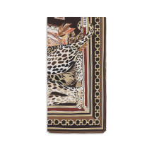 Leopard-print silk Scarf