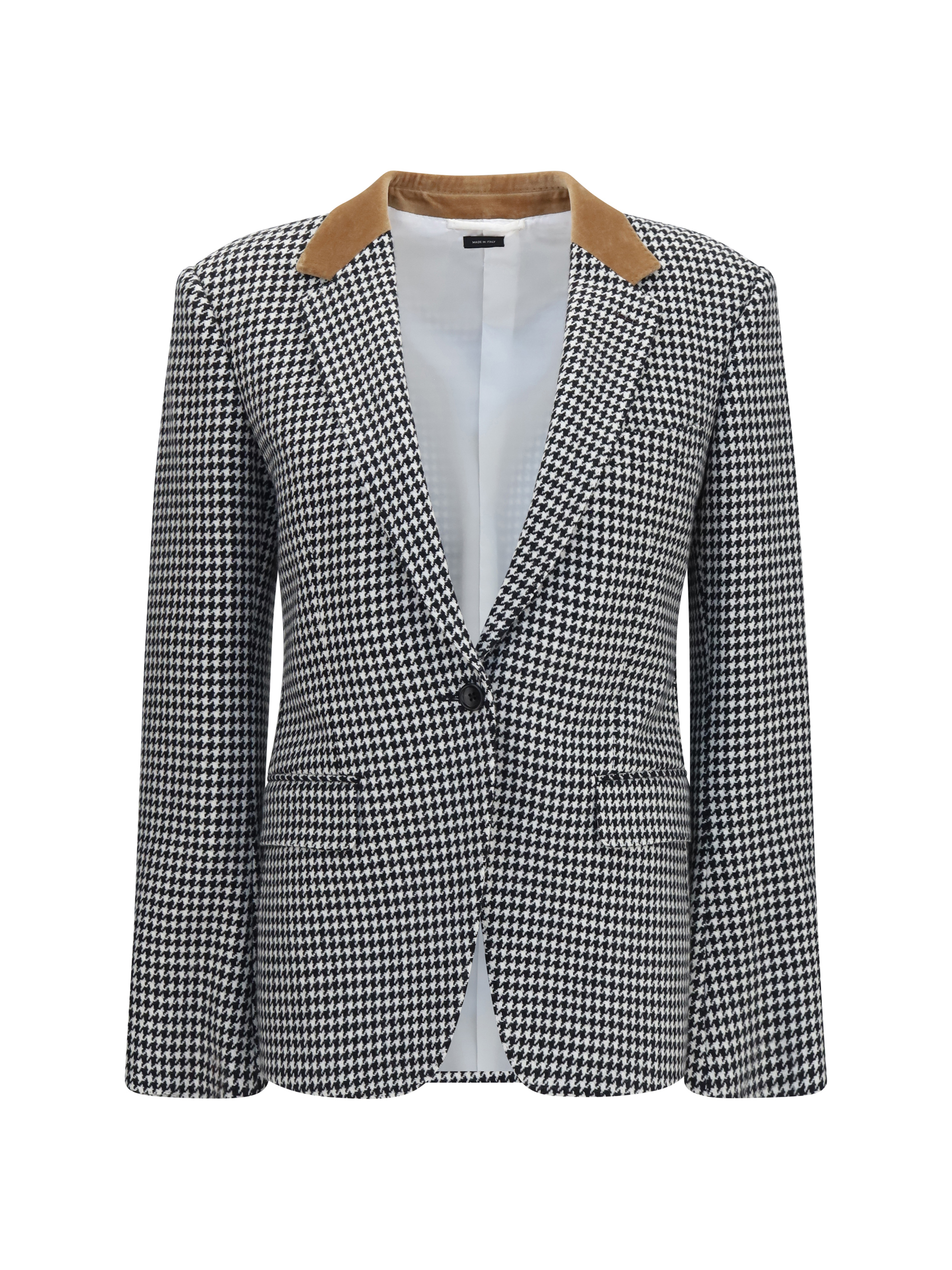 Houndstooth cashmere Jacket