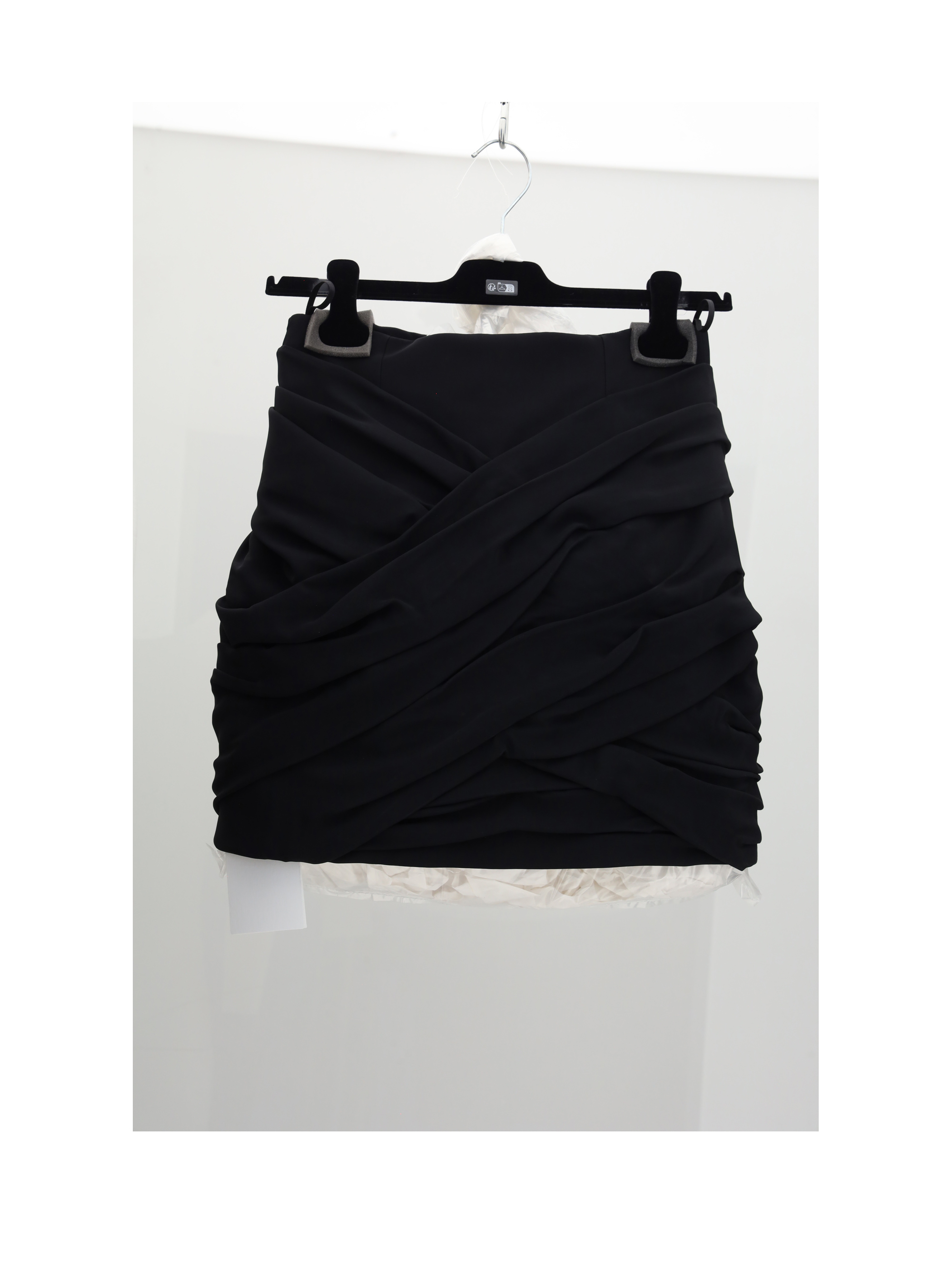 DRAPED MINI SKIRT
