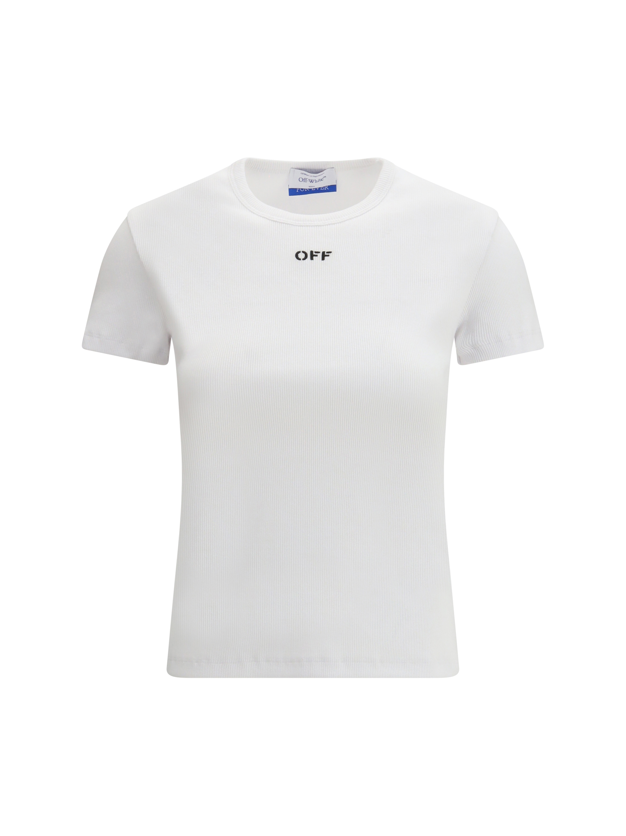 Off Stamp Rib Basic T-shirt