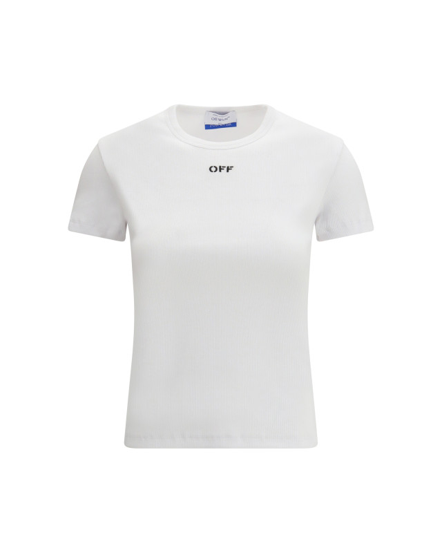 Off Stamp Rib Basic T-shirt