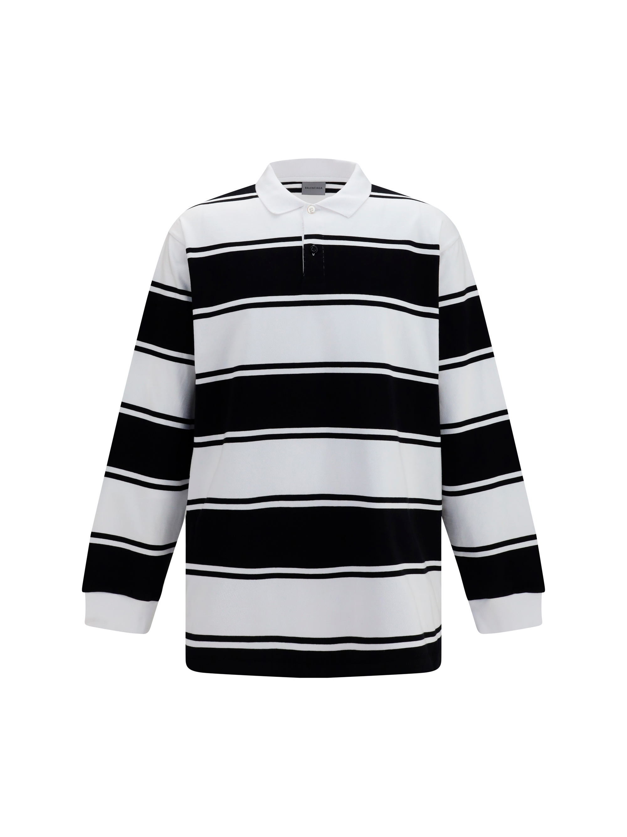 Striped long-sleeve Polo