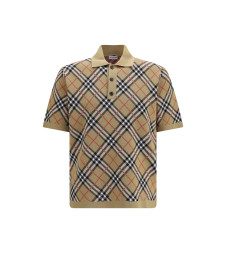 Check cotton blend Polo Shirt