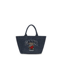 Medium denim Tote Bag with bear