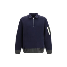 Terry cloth zip Polo