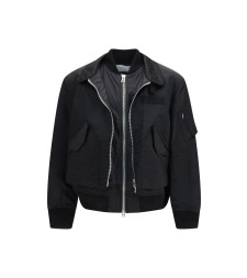 Cotton chino and nylon twill double Jacket