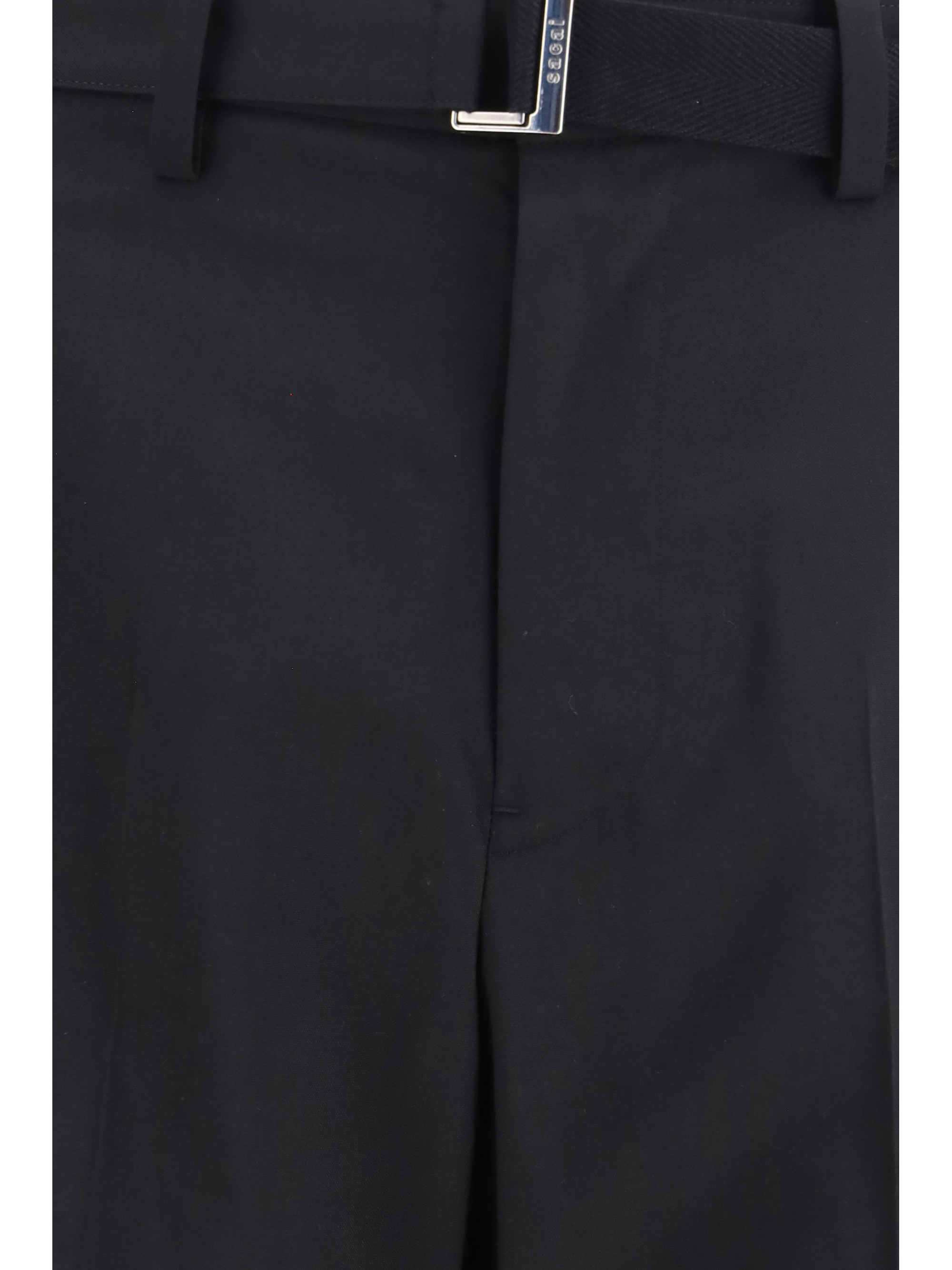 Wool tailored Pants with belt