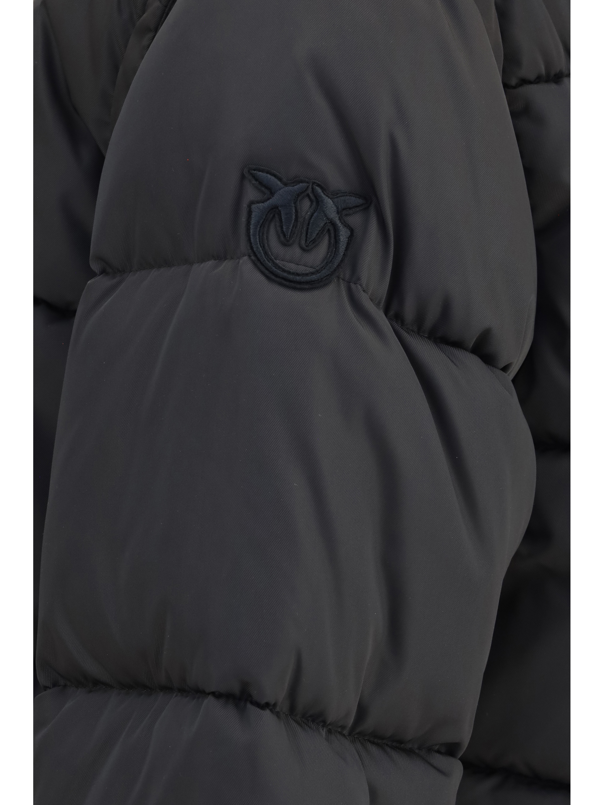 Godetia padded Down Jacket with faux fur