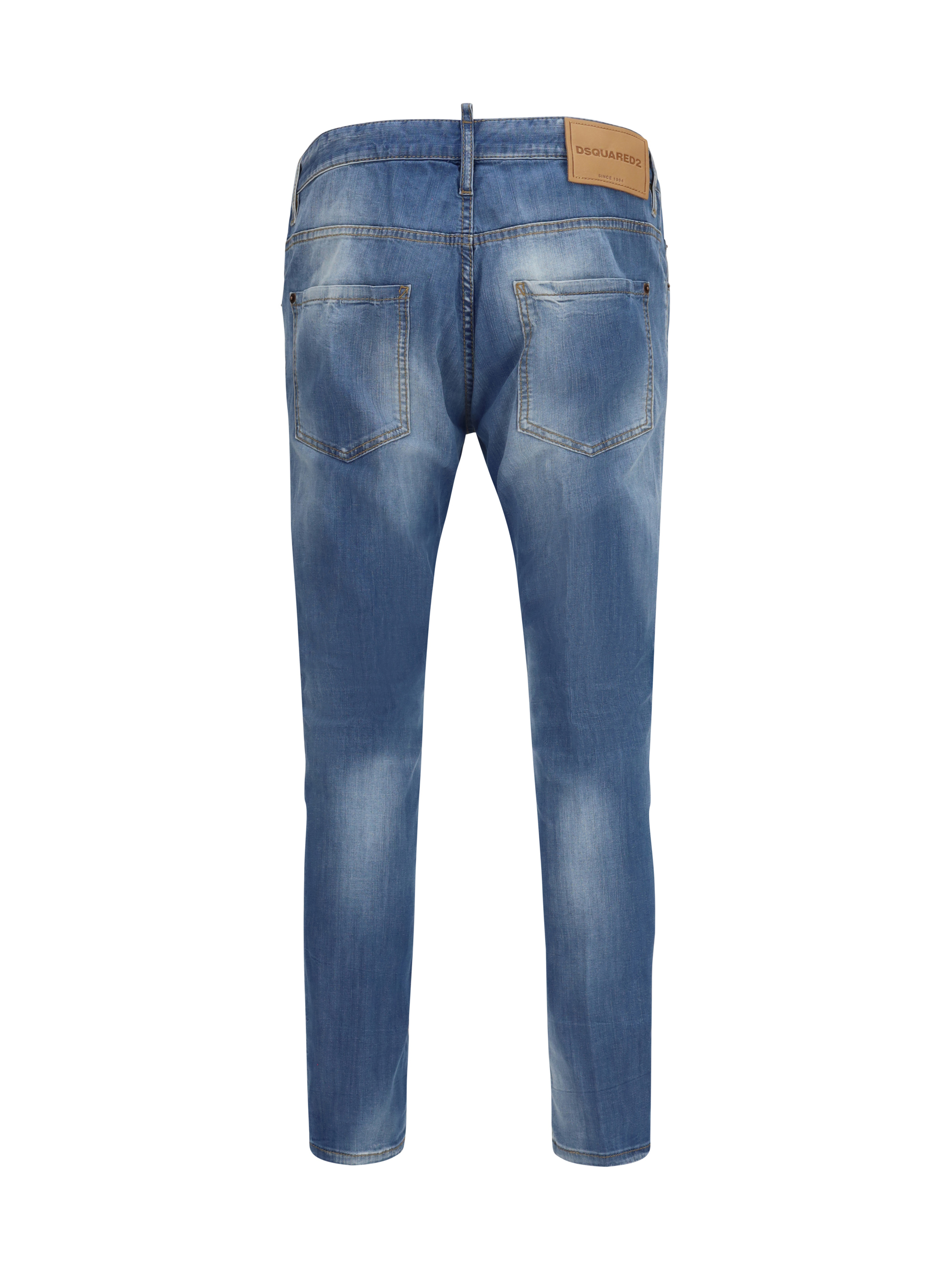 Cotton Jeans with logo application