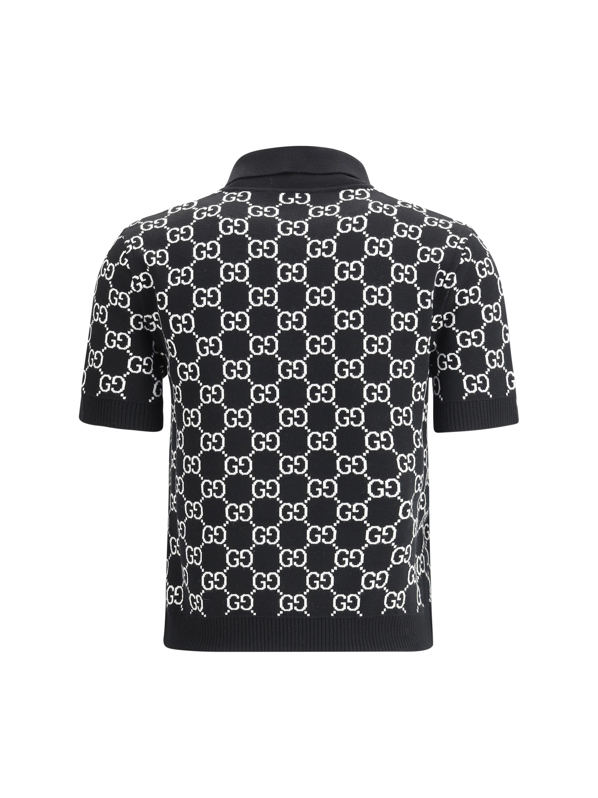 GG wool jacquard Polo Top