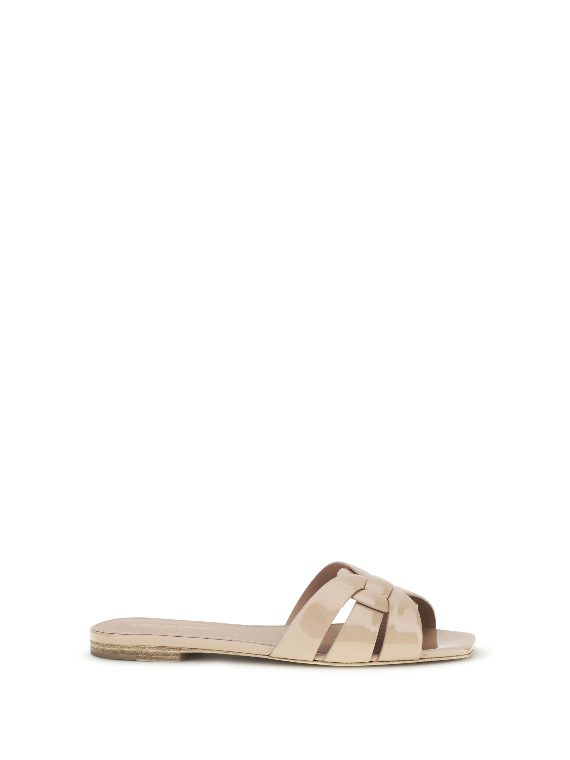 Tribute patent leather Sandals