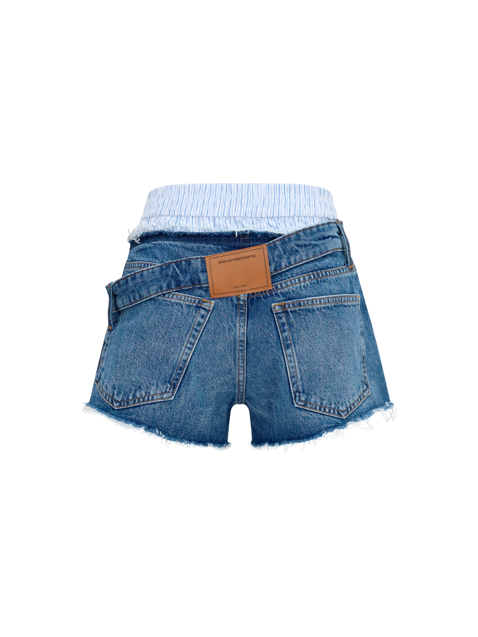 Denim Shorts with boxer detail