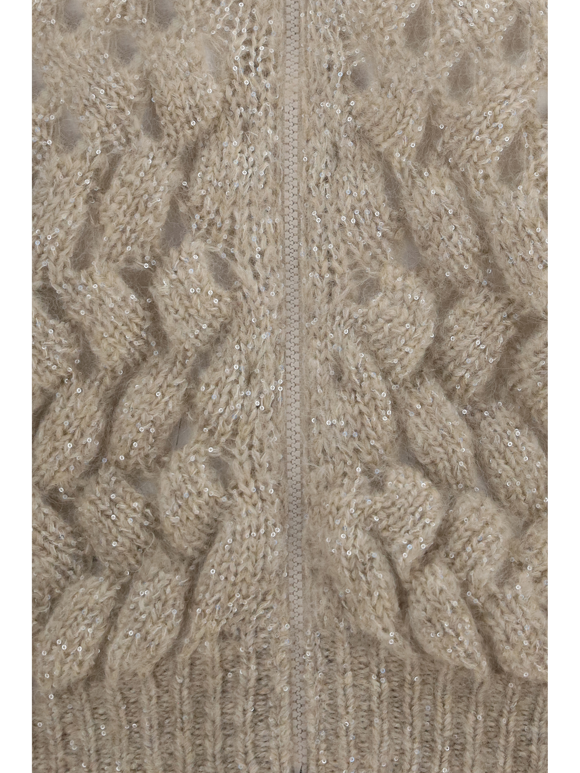Mohair and wool blend Cardigan