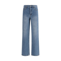 Straight-leg Jeans with all-over rhinestones