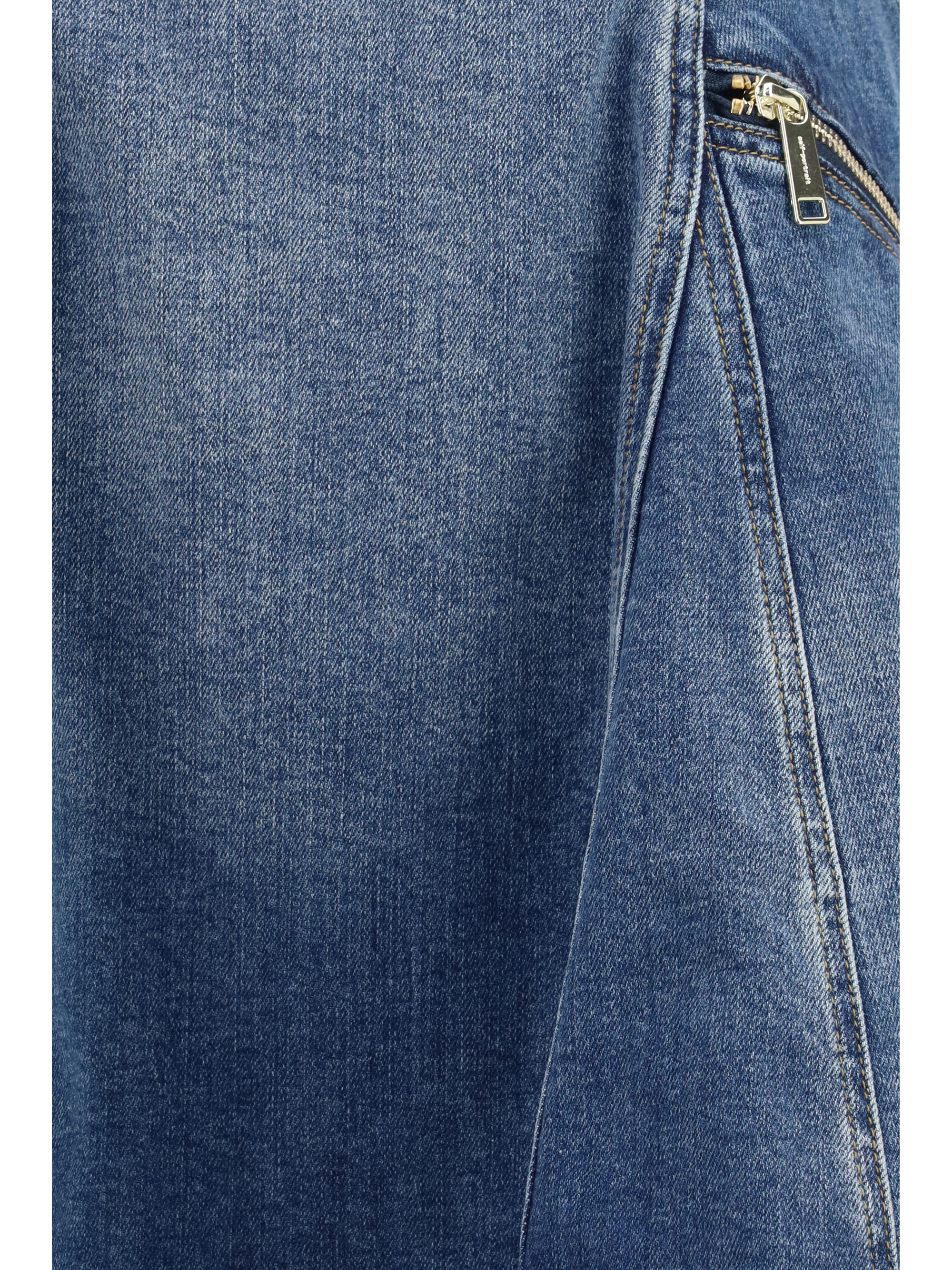Denim flared mini Dress