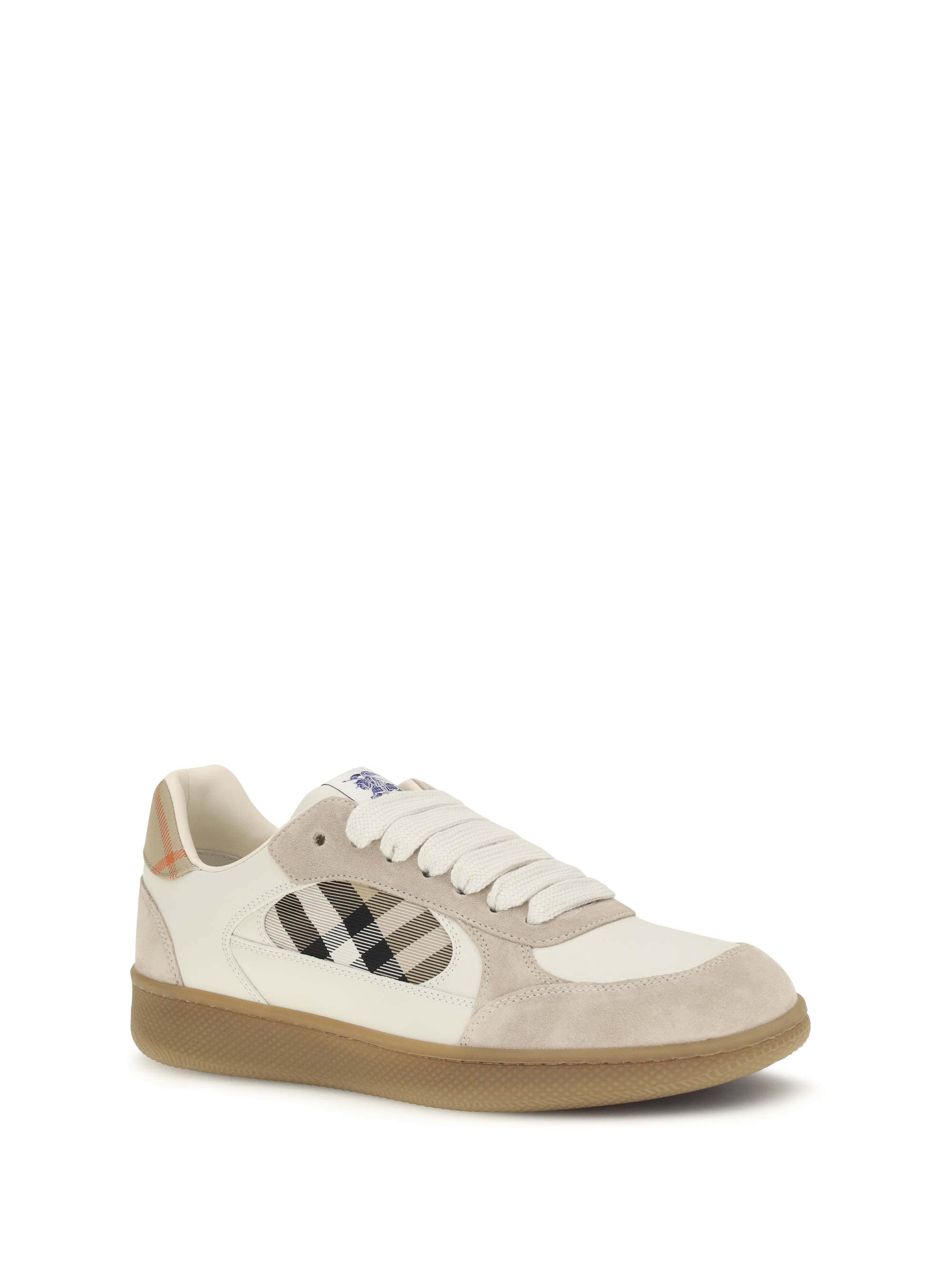 Terrace leather and Check Sneakers