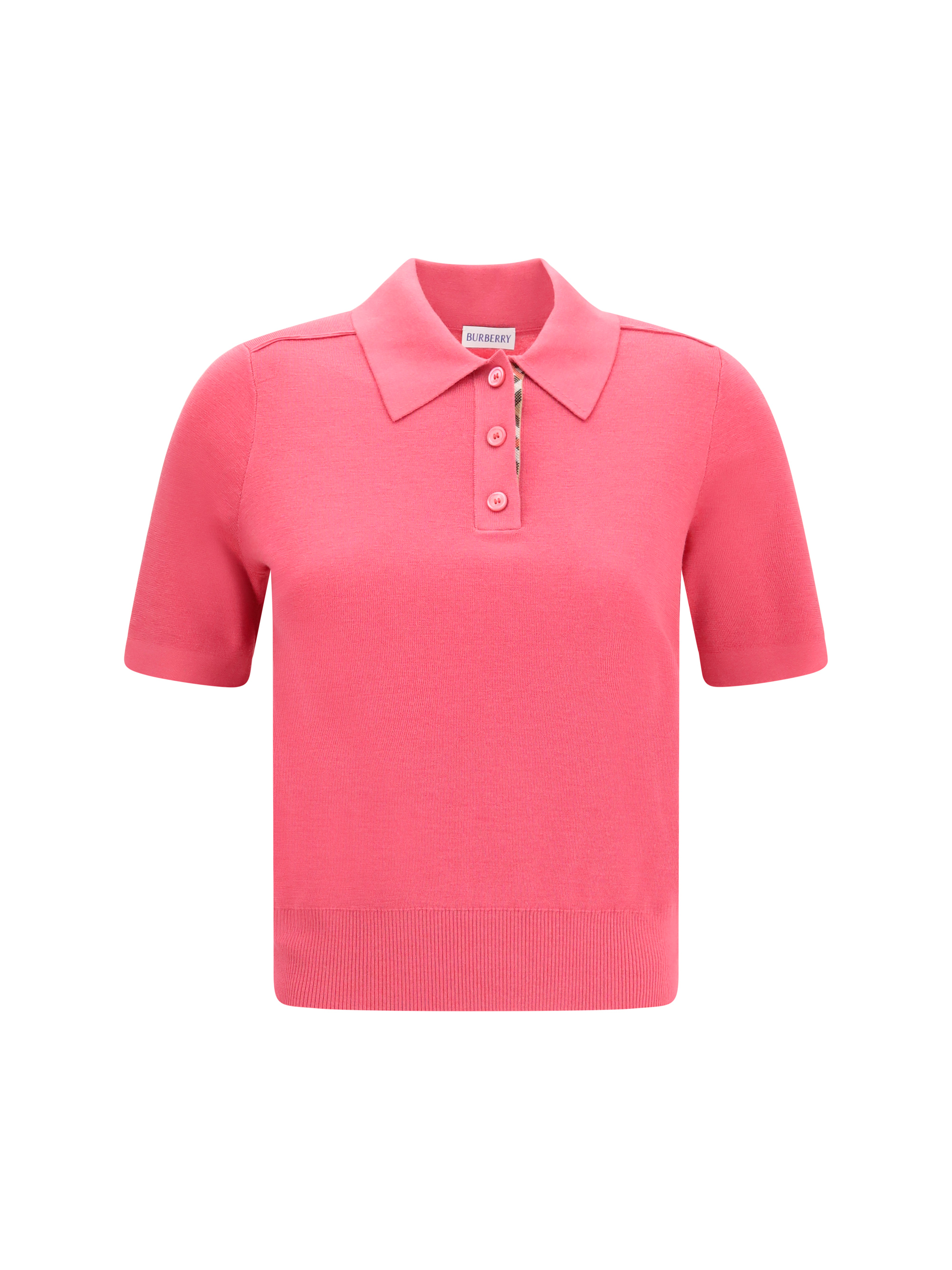 Wool Polo with Check details