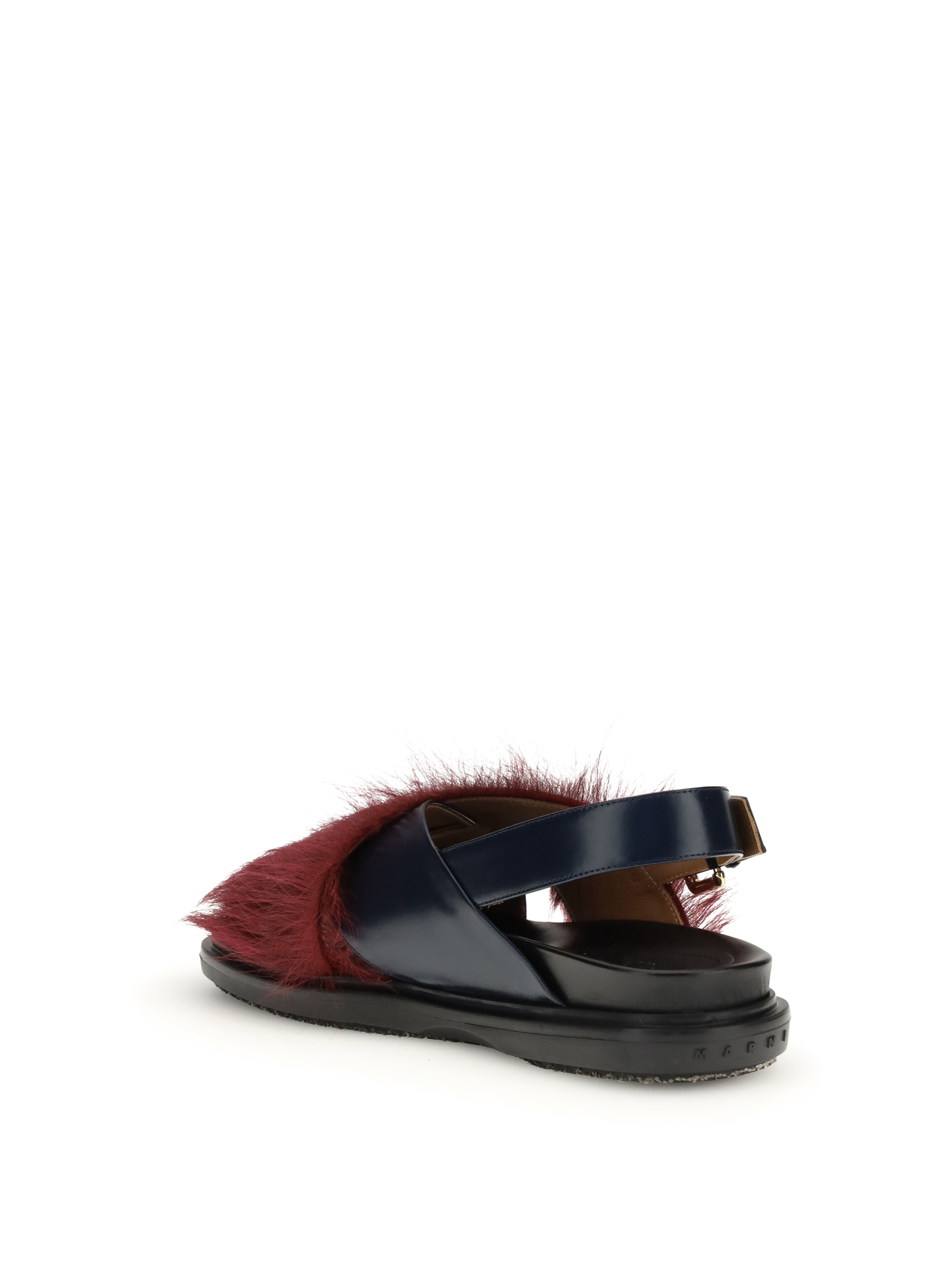 Fur-lined Fussbett Sandals