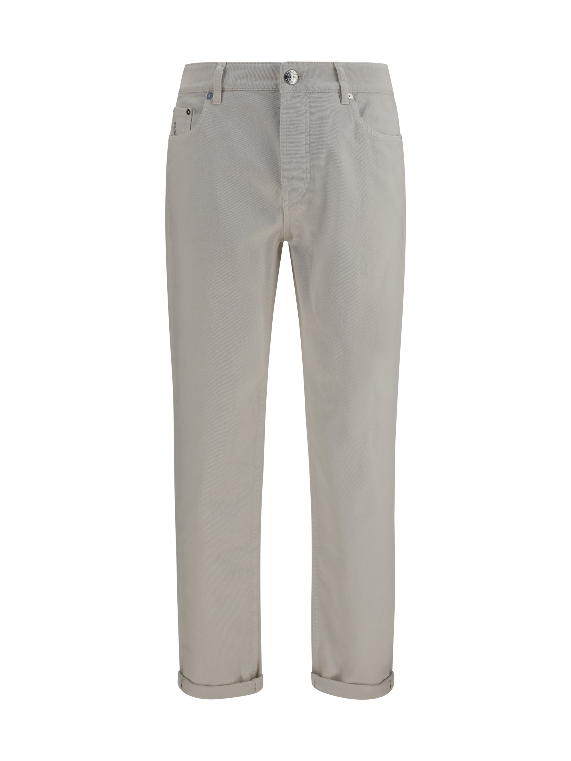 Jeans with turn-up hem