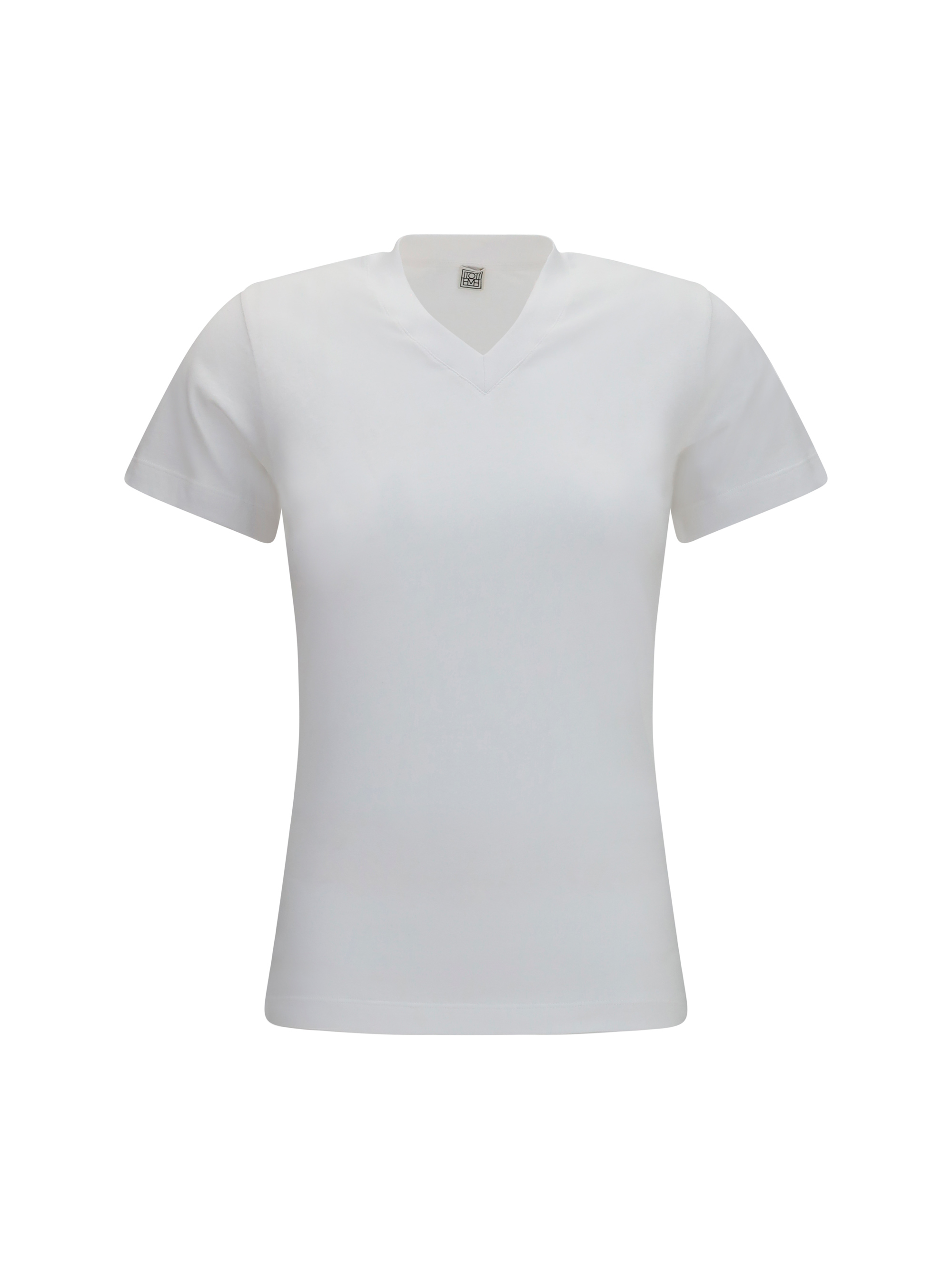 V-neck cotton jersey T-shirt