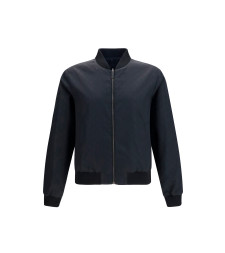 Reversible zip Jacket in lightweight silk faille